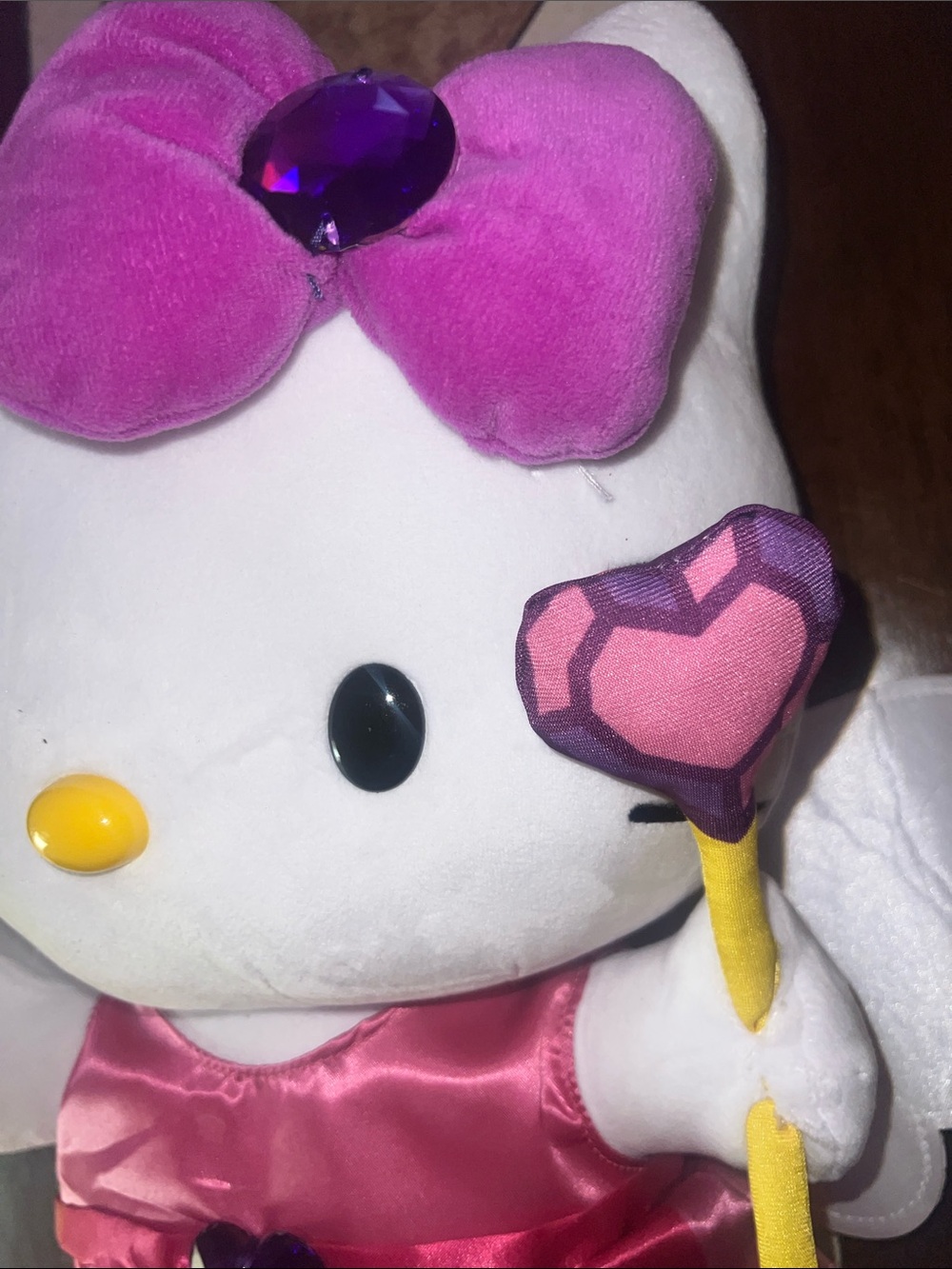 Hello Kitty Pink and Purple Fairy Plush with Yellow Wand - Picture 4 of 14
